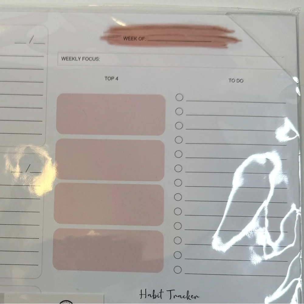 52 Sheets Weekly Planner New in Original Plastic